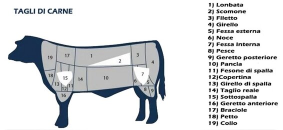Tagli della Carne di GMT Carni .